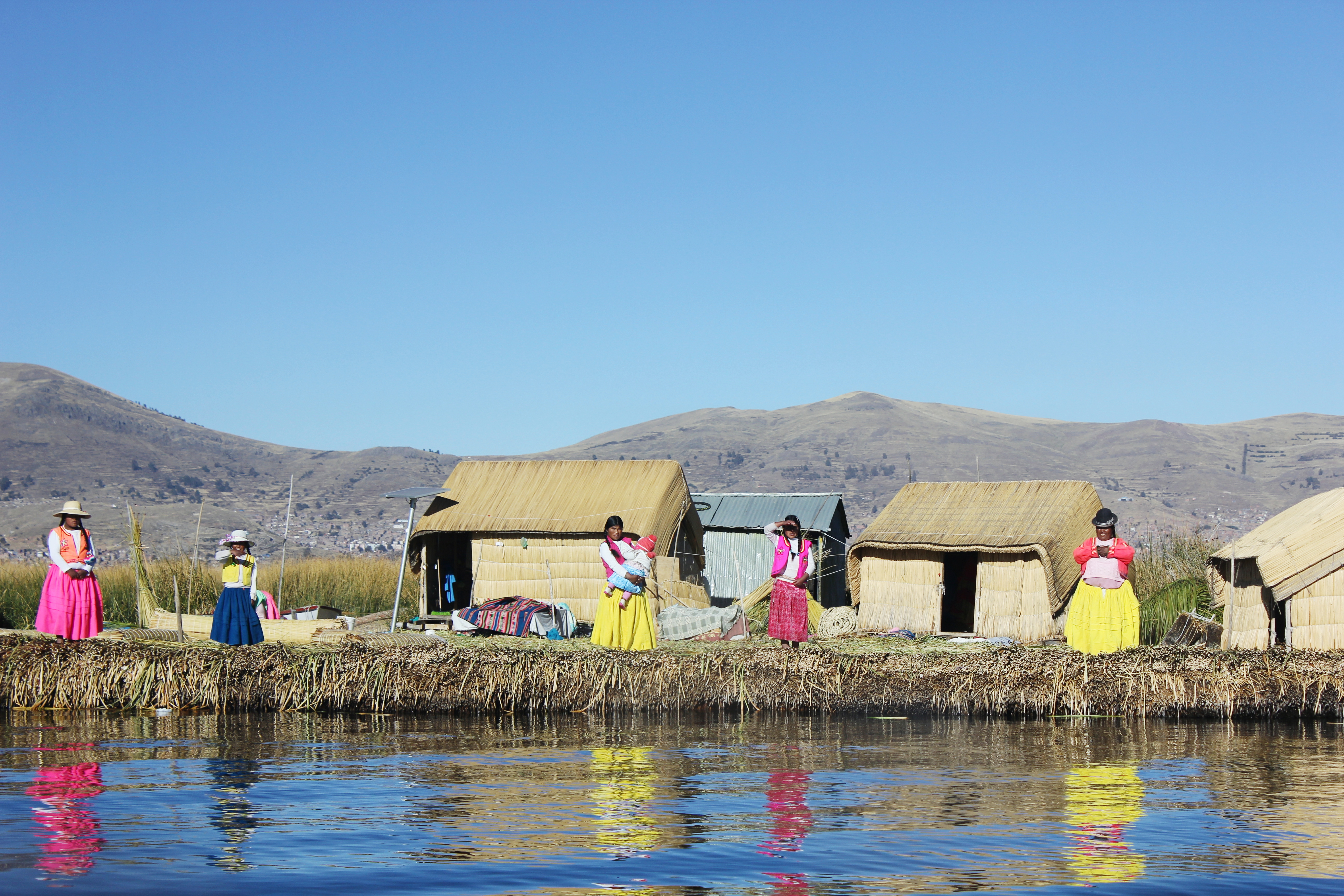 Uros Island on Lake Titicaca