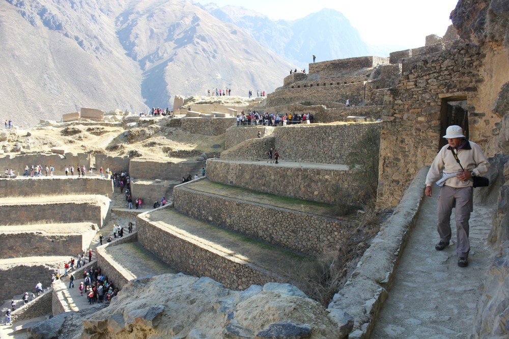 Inca ruins in Ollantaytambo